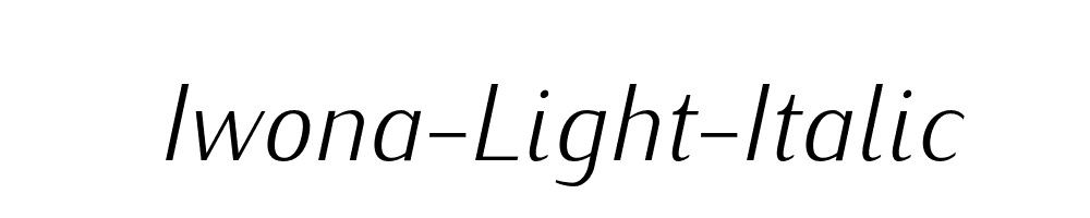 Iwona-Light-Italic