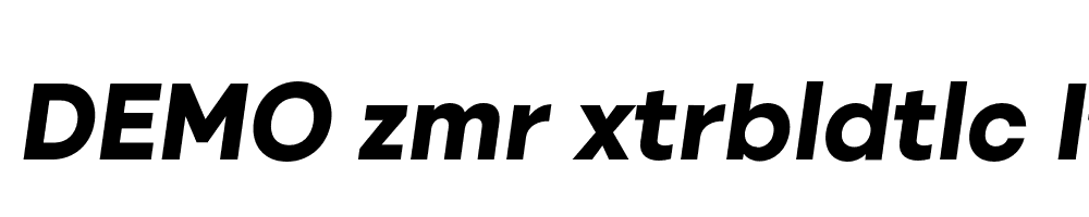 FSP DEMO zmr xtrbldtlc Italic