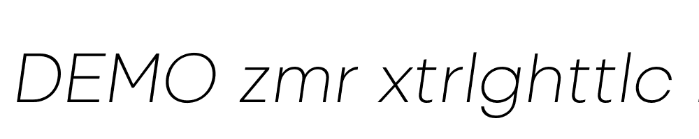 FSP DEMO zmr xtrlghttlc Italic