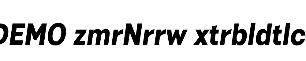 FSP DEMO zmrNrrw xtrbldtlc Italic