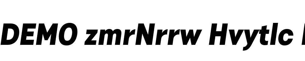 FSP DEMO zmrNrrw Hvytlc Italic