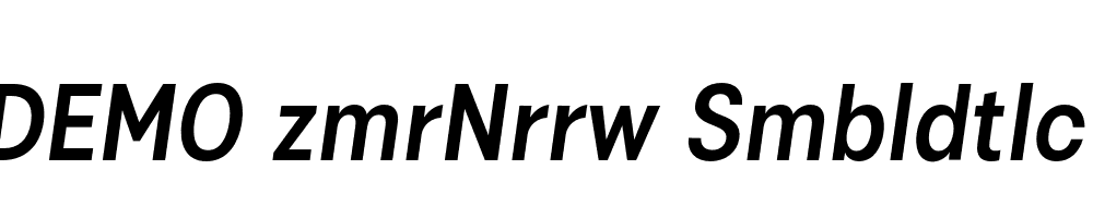 FSP DEMO zmrNrrw Smbldtlc Italic