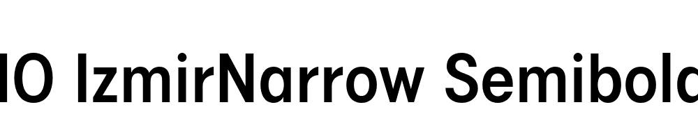 FSP DEMO IzmirNarrow Semibold Regular