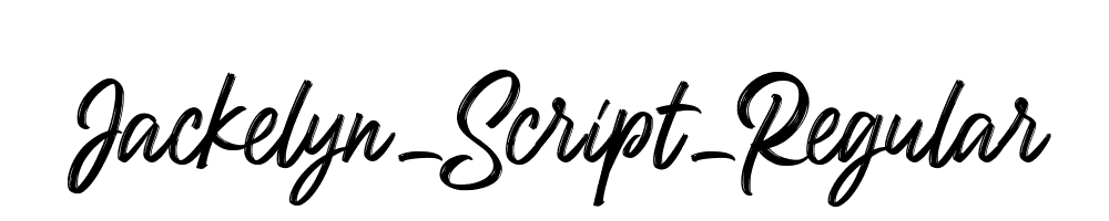 Jackelyn-Script-Regular