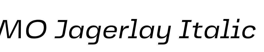 FSP DEMO Jagerlay Italic Regular