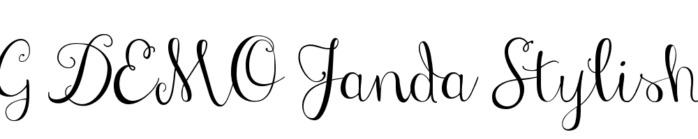  DEMO Janda Stylish Script Regular