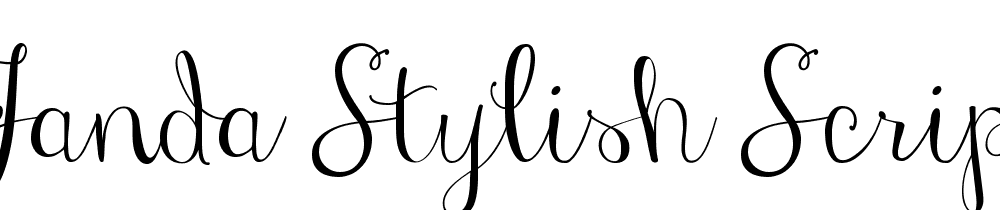 Janda Stylish Script