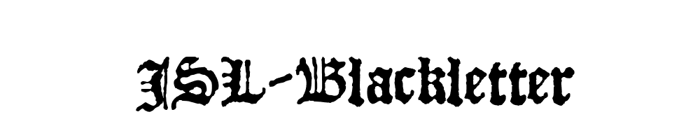 JSL-Blackletter