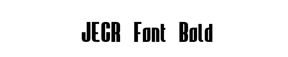 JECR-Font-Bold