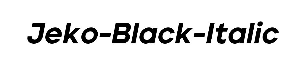 Jeko-Black-Italic