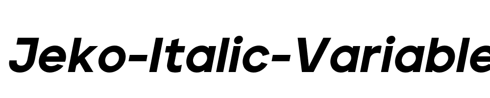 Jeko-Italic-Variable