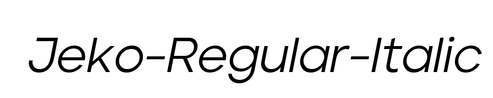 Jeko-Regular-Italic