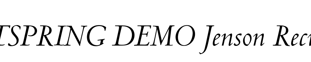  DEMO Jenson Recut Italic