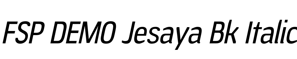 FSP DEMO Jesaya Bk Italic