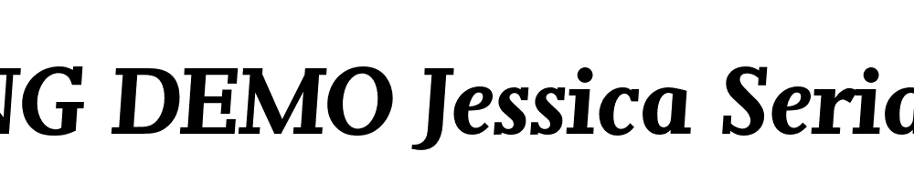  DEMO Jessica Serial Bold Italic