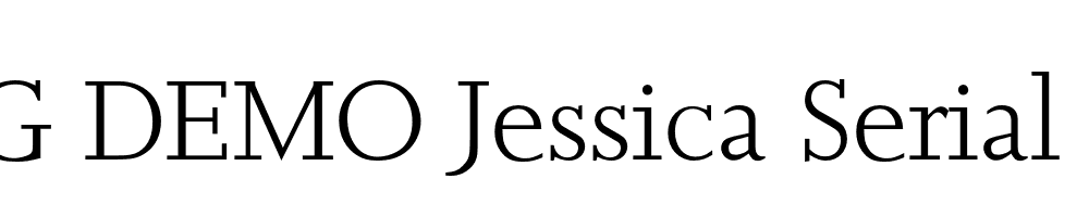  DEMO Jessica Serial Light Regular