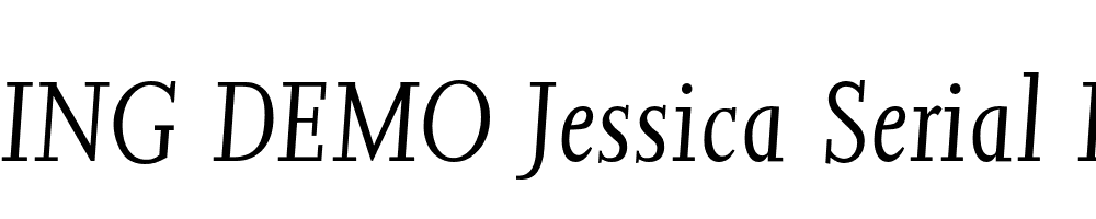  DEMO Jessica Serial Light Italic