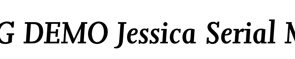  DEMO Jessica Serial Medium Italic