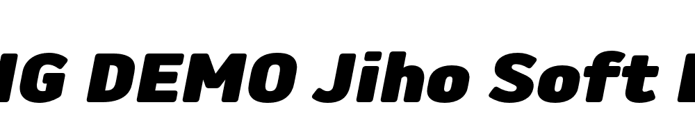  DEMO Jiho Soft Black Italic