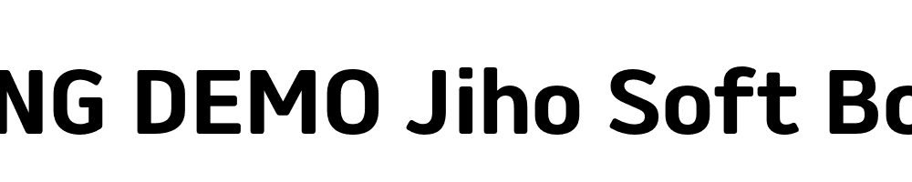  DEMO Jiho Soft Bold Regular