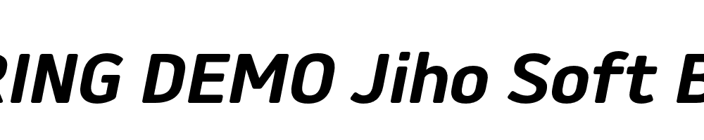  DEMO Jiho Soft Bold Italic