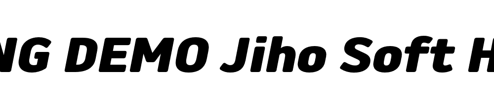  DEMO Jiho Soft Heavy Italic