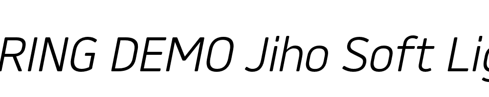  DEMO Jiho Soft Light Italic