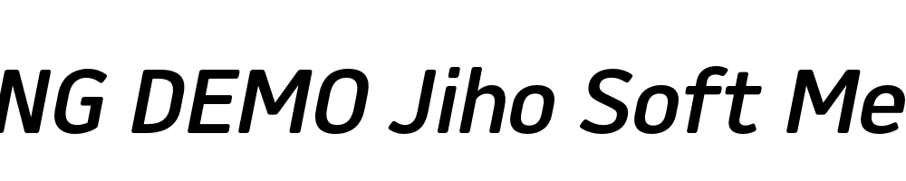  DEMO Jiho Soft Medium Italic