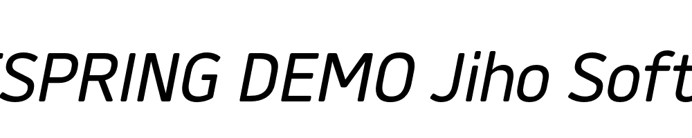  DEMO Jiho Soft Italic