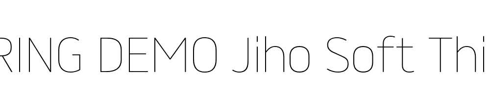  DEMO Jiho Soft Thin Regular