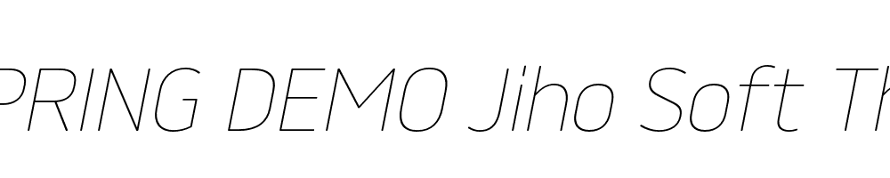  DEMO Jiho Soft Thin Italic