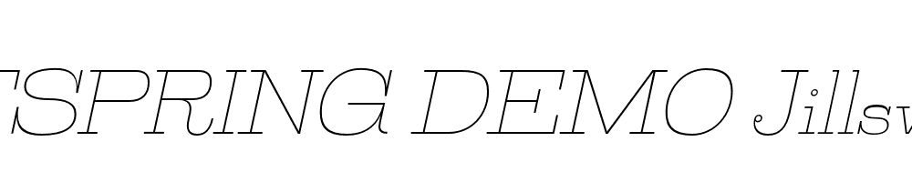  DEMO Jillsville Italic