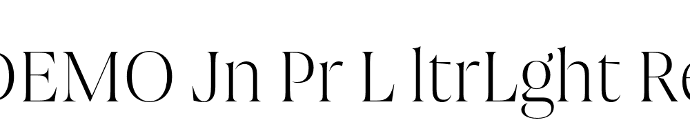 FSP DEMO Jn Pr L ltrLght Regular