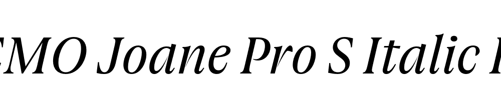 FSP DEMO Joane Pro S Italic Regular