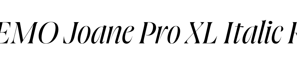 FSP DEMO Joane Pro XL Italic Regular