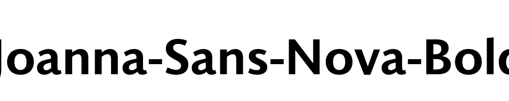 Joanna-Sans-Nova-Bold