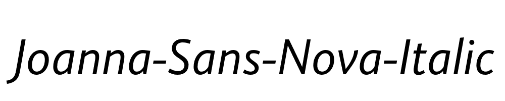 Joanna-Sans-Nova-Italic