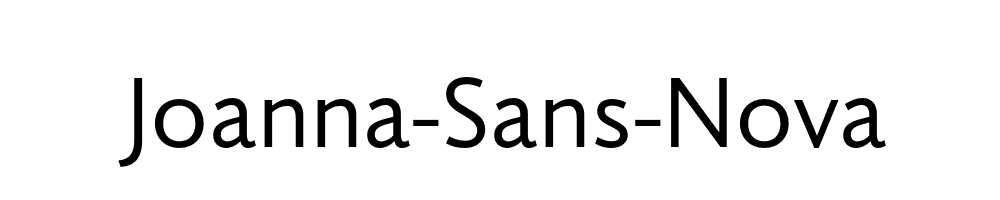 Joanna-Sans-Nova