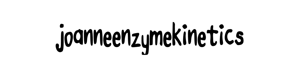 Joanneenzymekinetics