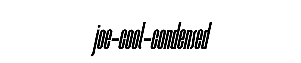 Joe Cool Condensed