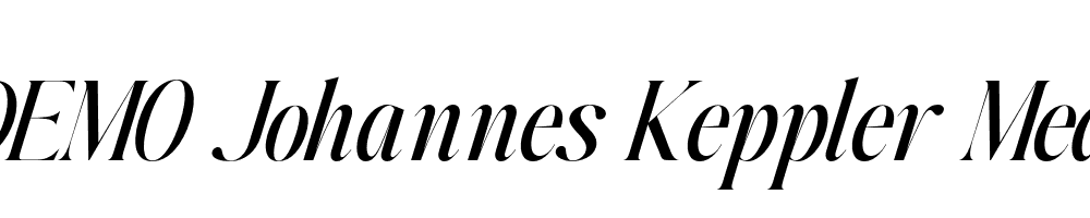 FSP DEMO Johannes Keppler Med Italic