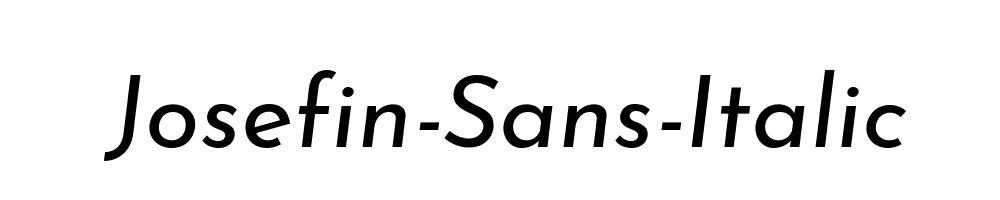 Josefin-Sans-Italic