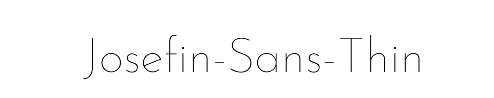 Josefin-Sans-Thin