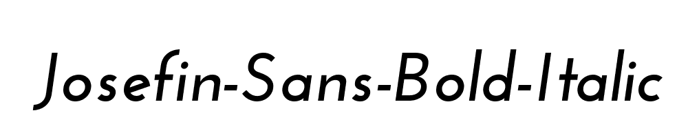 Josefin-Sans-Bold-Italic