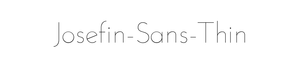 Josefin-Sans-Thin