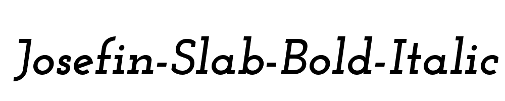 Josefin-Slab-Bold-Italic