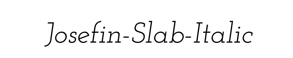 Josefin-Slab-Italic