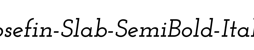 Josefin-Slab-SemiBold-Italic