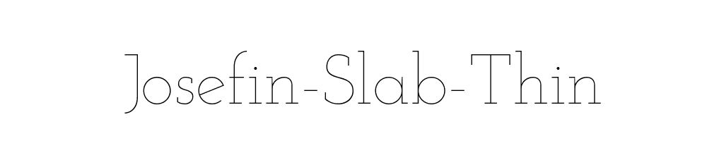 Josefin-Slab-Thin