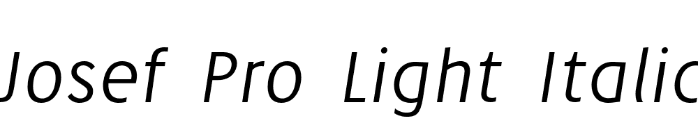 Josef-Pro-Light-Italic